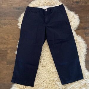 Human Made X Cactus Plant Flea Market Navy Cropped Work Pant Shorts Sz S 30
